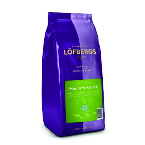 Lofbergs Medium Roast, зерно, 1000 гр